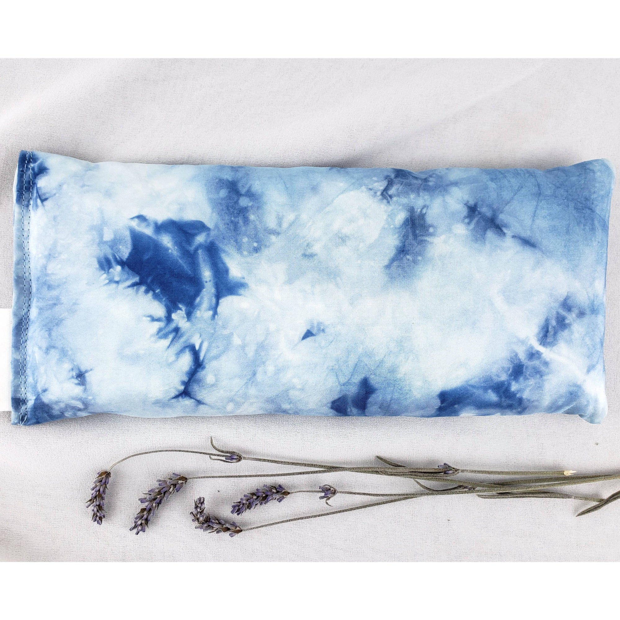 Naturally Dyed Silk Eye Pillow with Organic Filling: Multicolor Speckes
