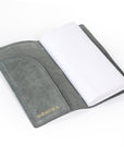 Suede Journal W/ Organic Cotton Paper Small: Green Gray