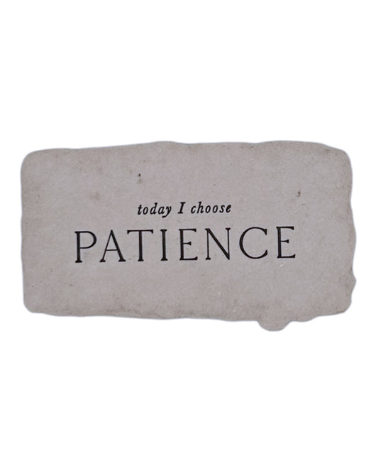 today I choose patience intention card