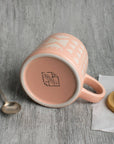Danica Studio Pink Imprint Stoneware Mugs 12 oz