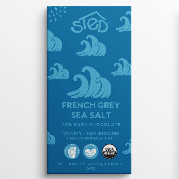 Mini French Grey Sea Salt Chocolate Bar