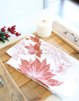 Poinsettia Tea Towel