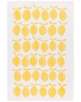 Lemon Print Yellow Floursack Dishtowels Set of 2