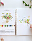 Bouquets watercolor workbook