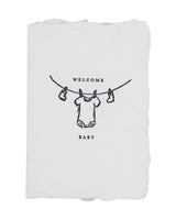 welcome baby clothesline card