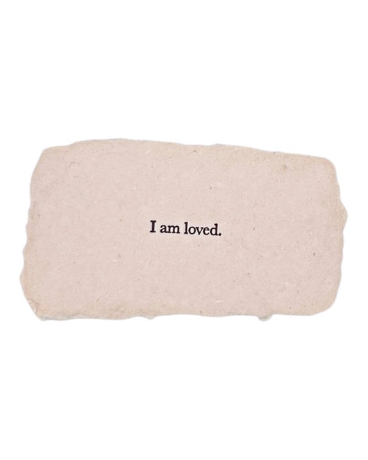 I am loved affirmation card