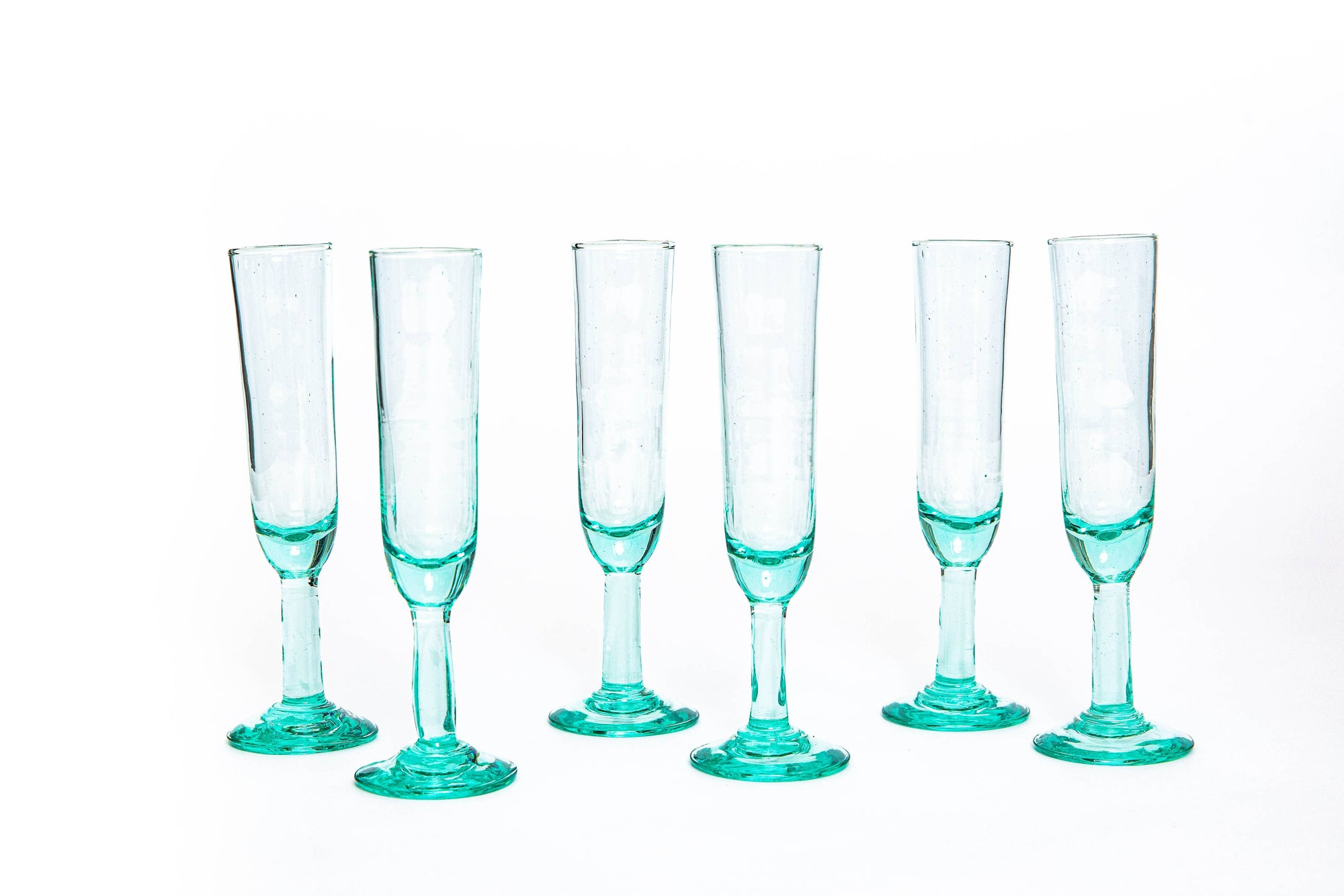 Handblown Champagne Flute Glass