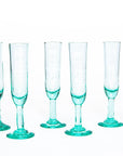 Handblown Champagne Flute Glass