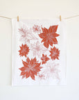 Poinsettia Tea Towel