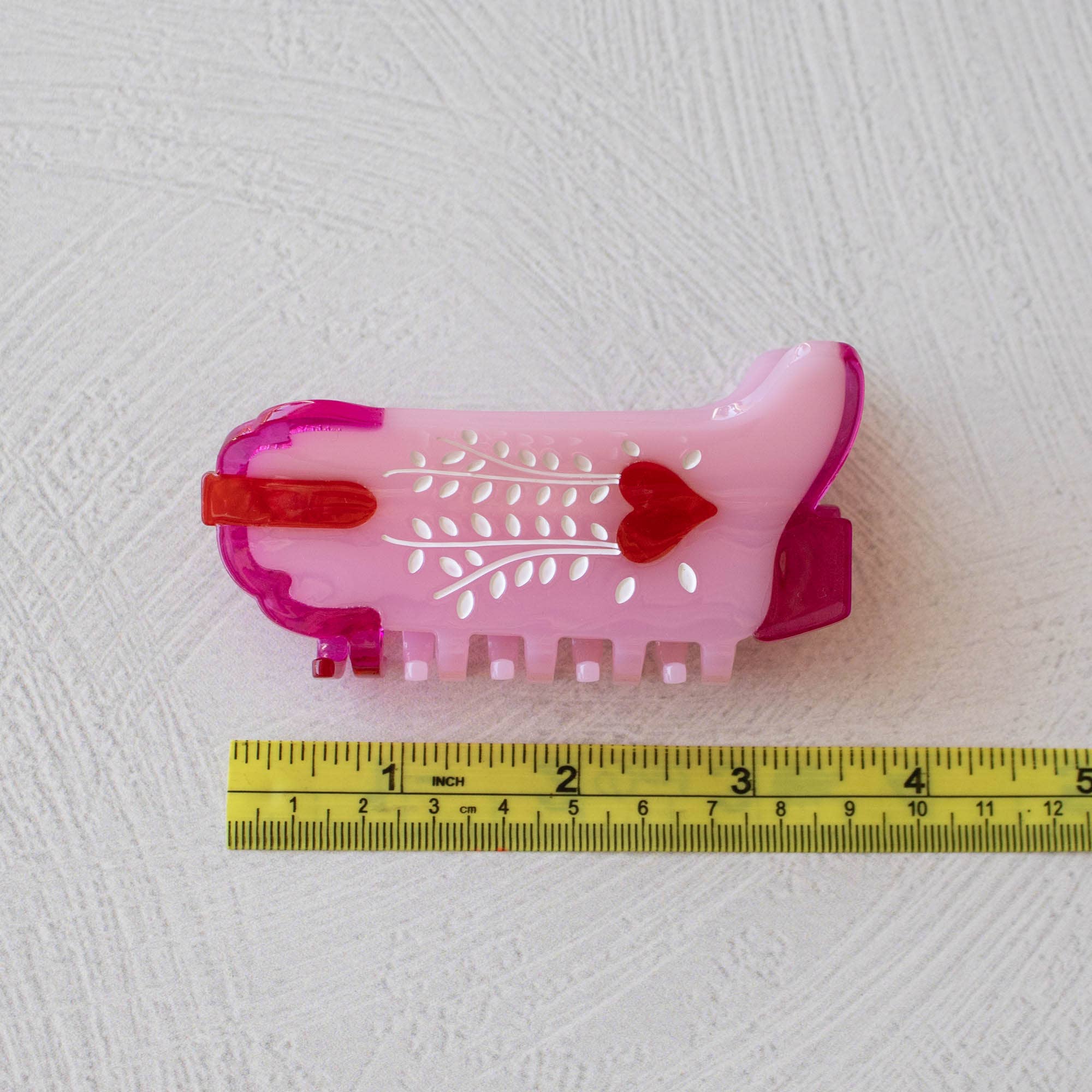 Eco My Sweet Heart Cowboy Boots Hair Claw Clip: Mint Caramel