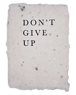 don't give up art print