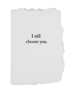 I still choose you card