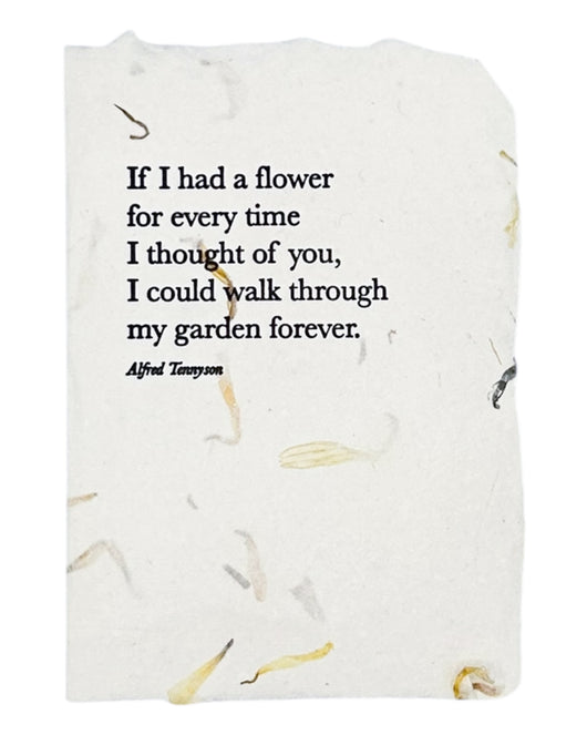 A flower for every time I thought of you card