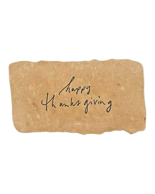 happy thanksgiving- honey tiny note