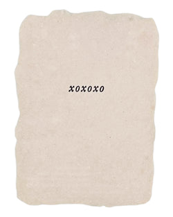 xoxo note card