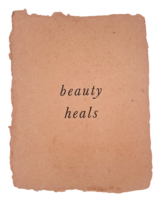 beauty heals art print