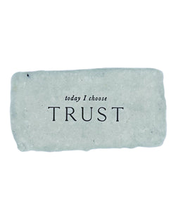 today I choose trust intention card