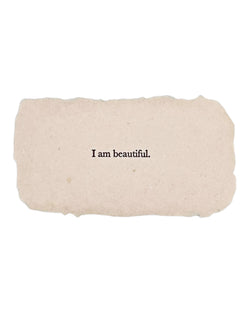 I am beautiful affirmation card