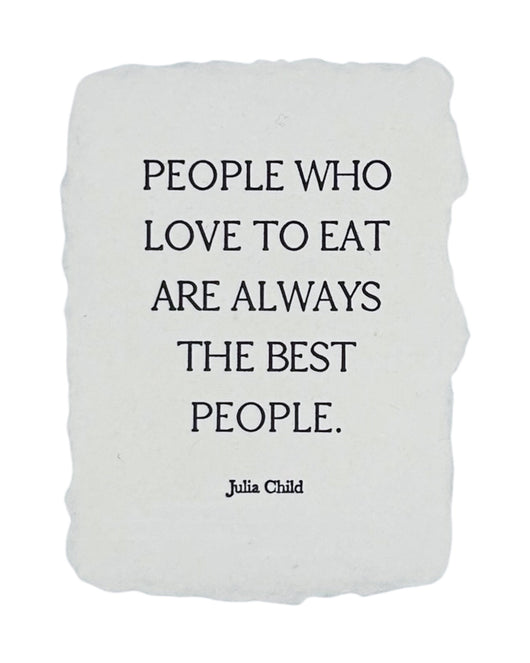 love to eat quote note card