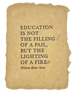 education quote note card