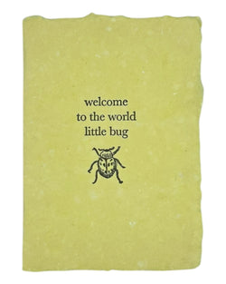 little bug baby card