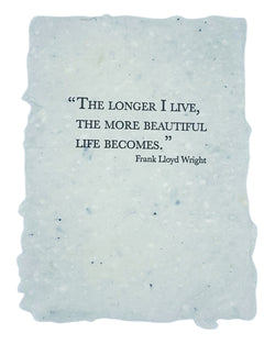 the more beautiful life becomes quote art print