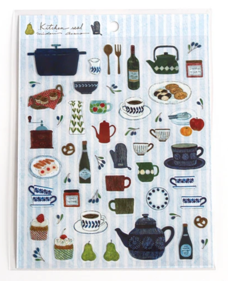 Cozy Kitchen Japanese Sticker Sheet