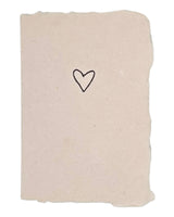 hand drawn heart card