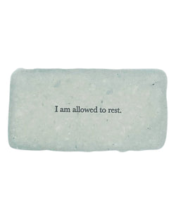 I am allowed to rest affirmation card