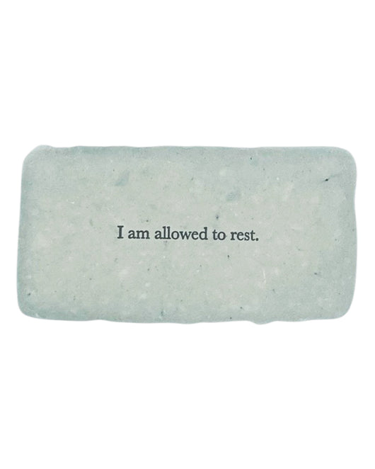 I am allowed to rest affirmation card