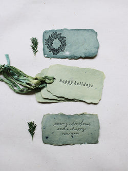 Holiday tags // place cards // tiny notes (faire)