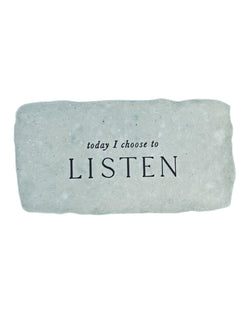 today I choose to listen intention card