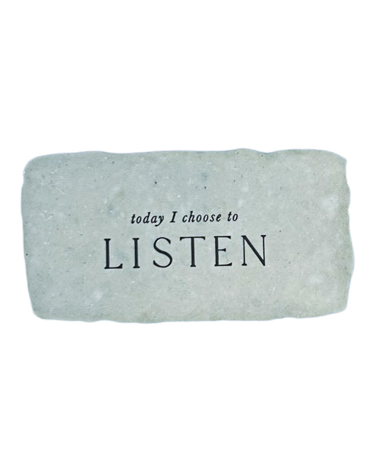 today I choose to listen intention card