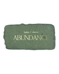 today I choose abundance intention card