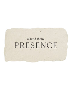 today I choose presence intention card