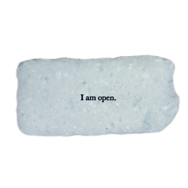 I am open affirmation card