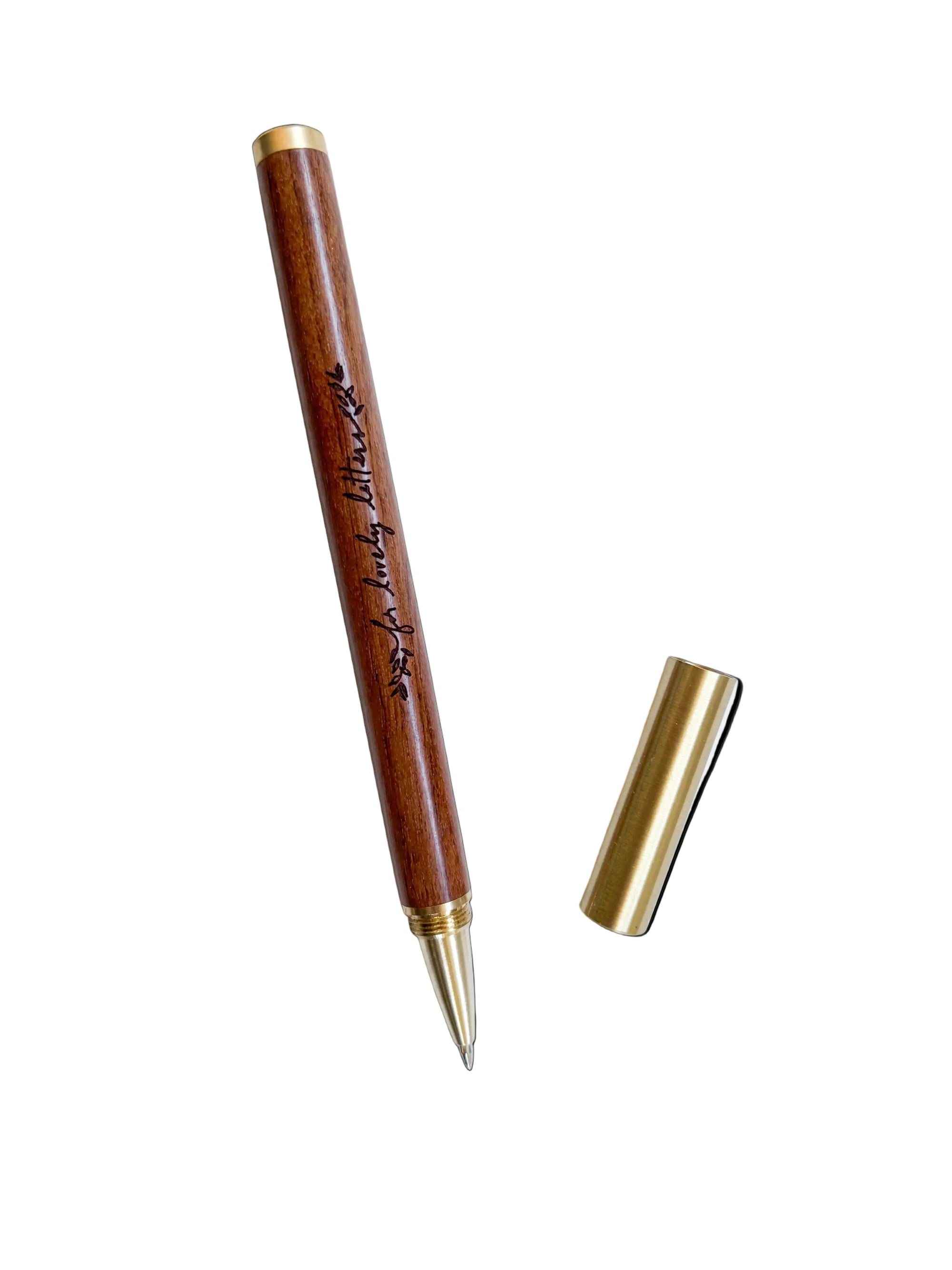 Wood &amp; Brass Pen — For Lovely Letters