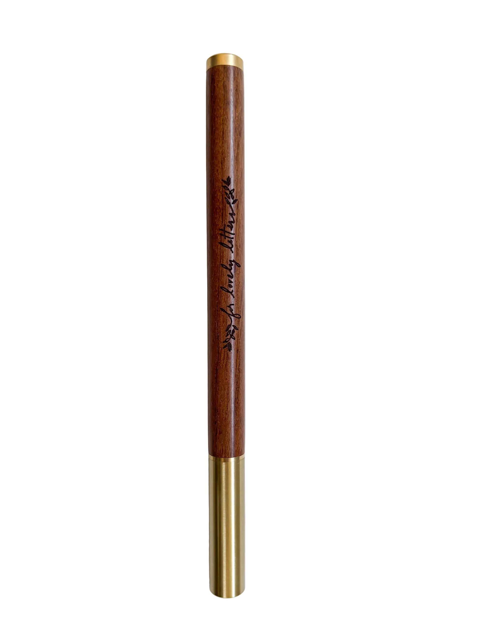 Wood &amp; Brass Pen — For Lovely Letters