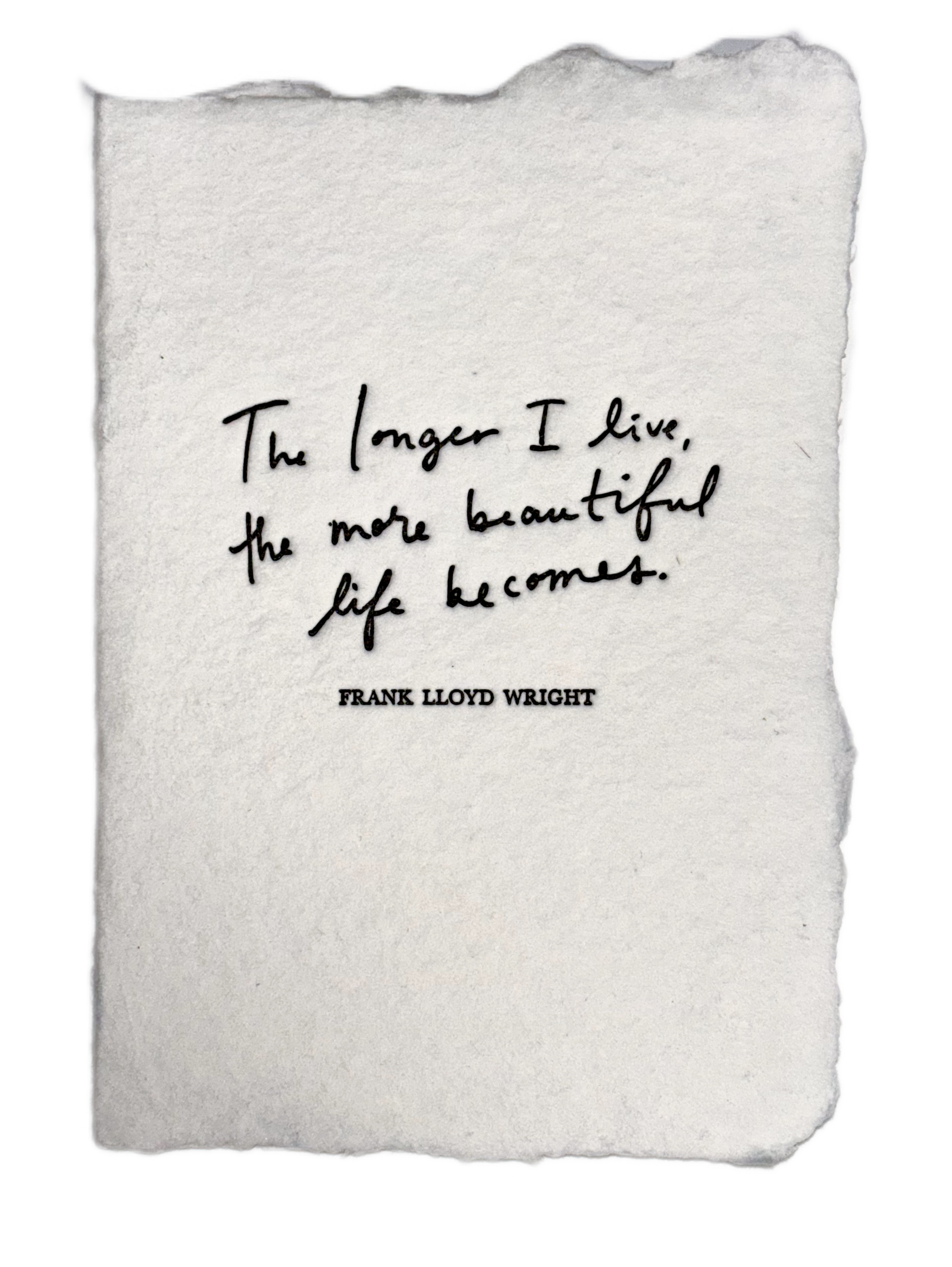 NEW! The More Beautiful Life Becomes Quote Card