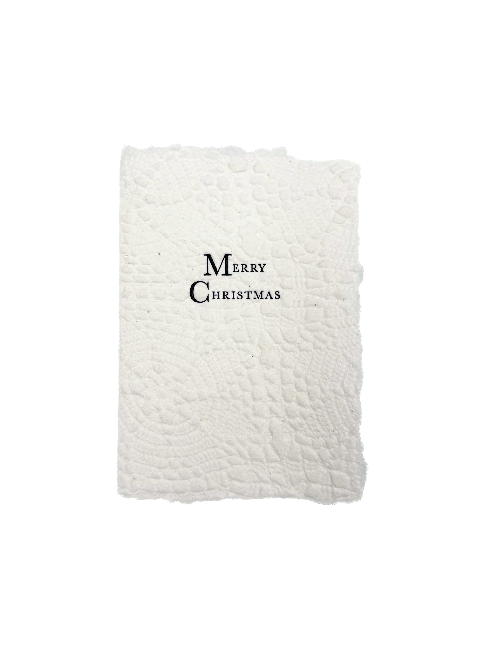 Merry Christmas on Snowflake Paper