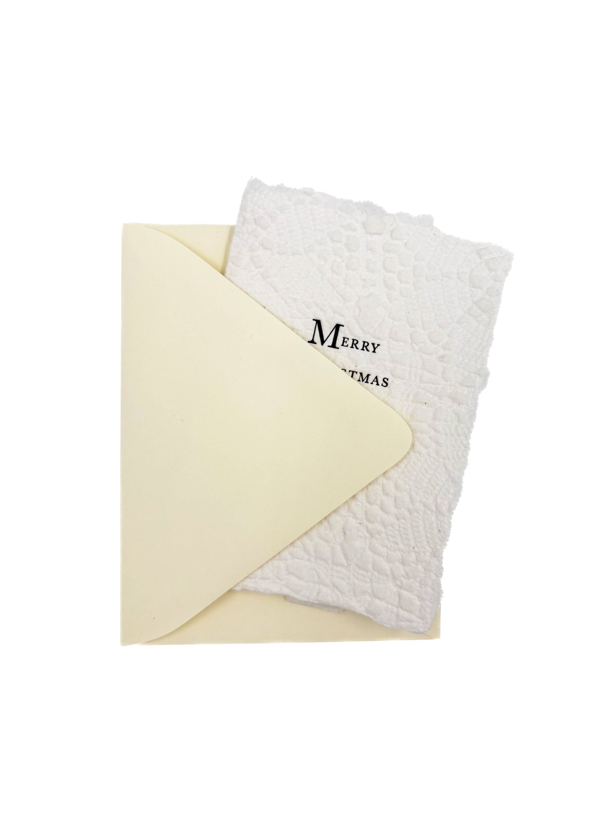 Merry Christmas on Snowflake Paper