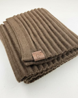 100% Baby Alpaca Accordion Scarf  Solid Color 9" x 78"