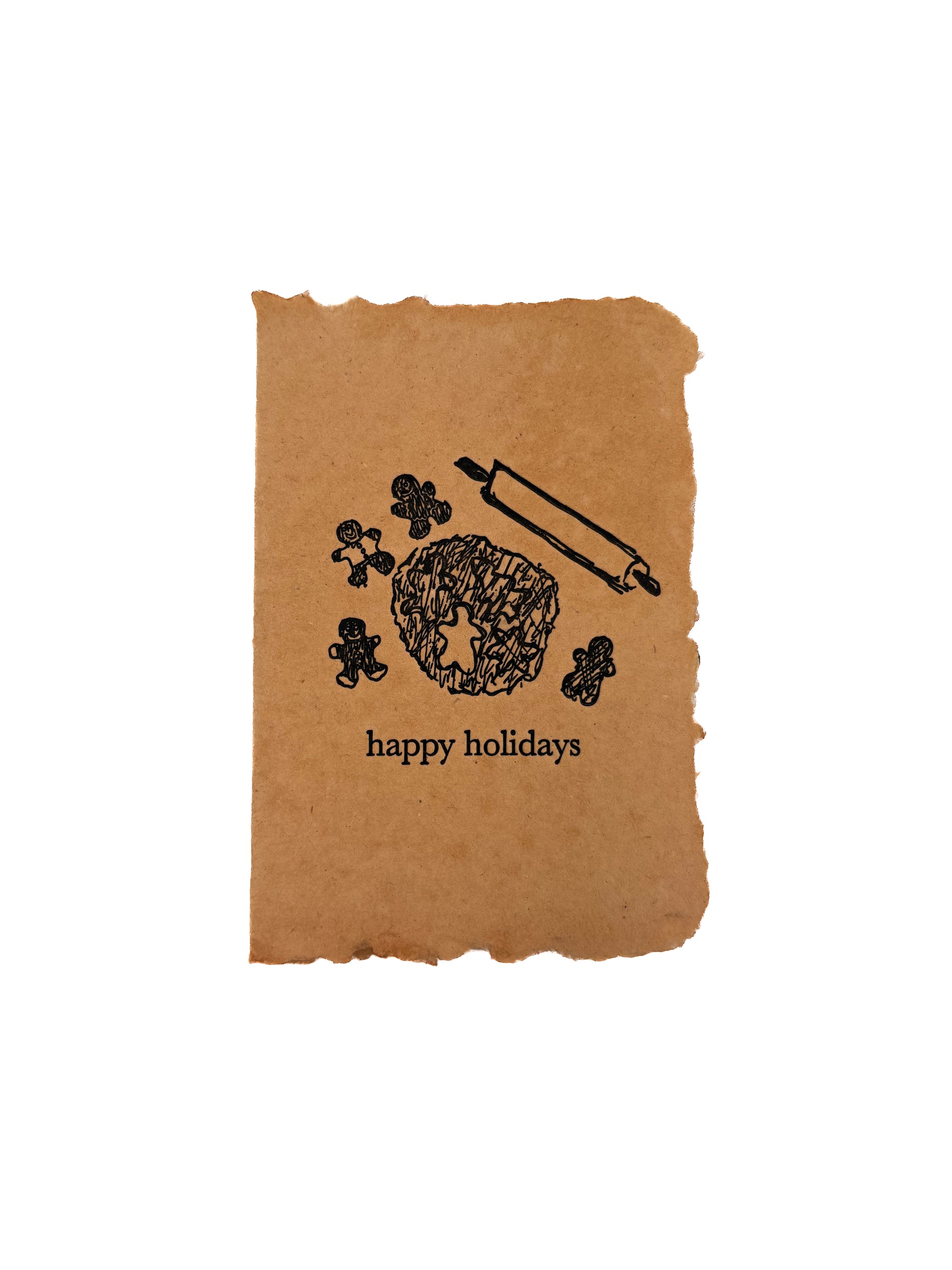 happy holidays gingerbread