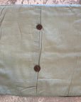 Botanically Dyed Quilted Patchwork Handloom Organic Cotton Pillow Cover Dove