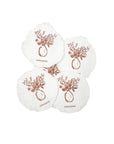 White 4x8 Handmade Paper with Custom Letterpress