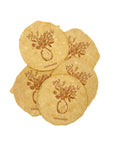 Honey 3x4 Handmade Paper with Custom Letterpress