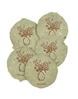 Leaf 3x4 Handmade Paper with Custom Letterpress