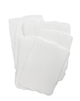 White 3.75x5.25 Handmade Paper with Custom Letterpress