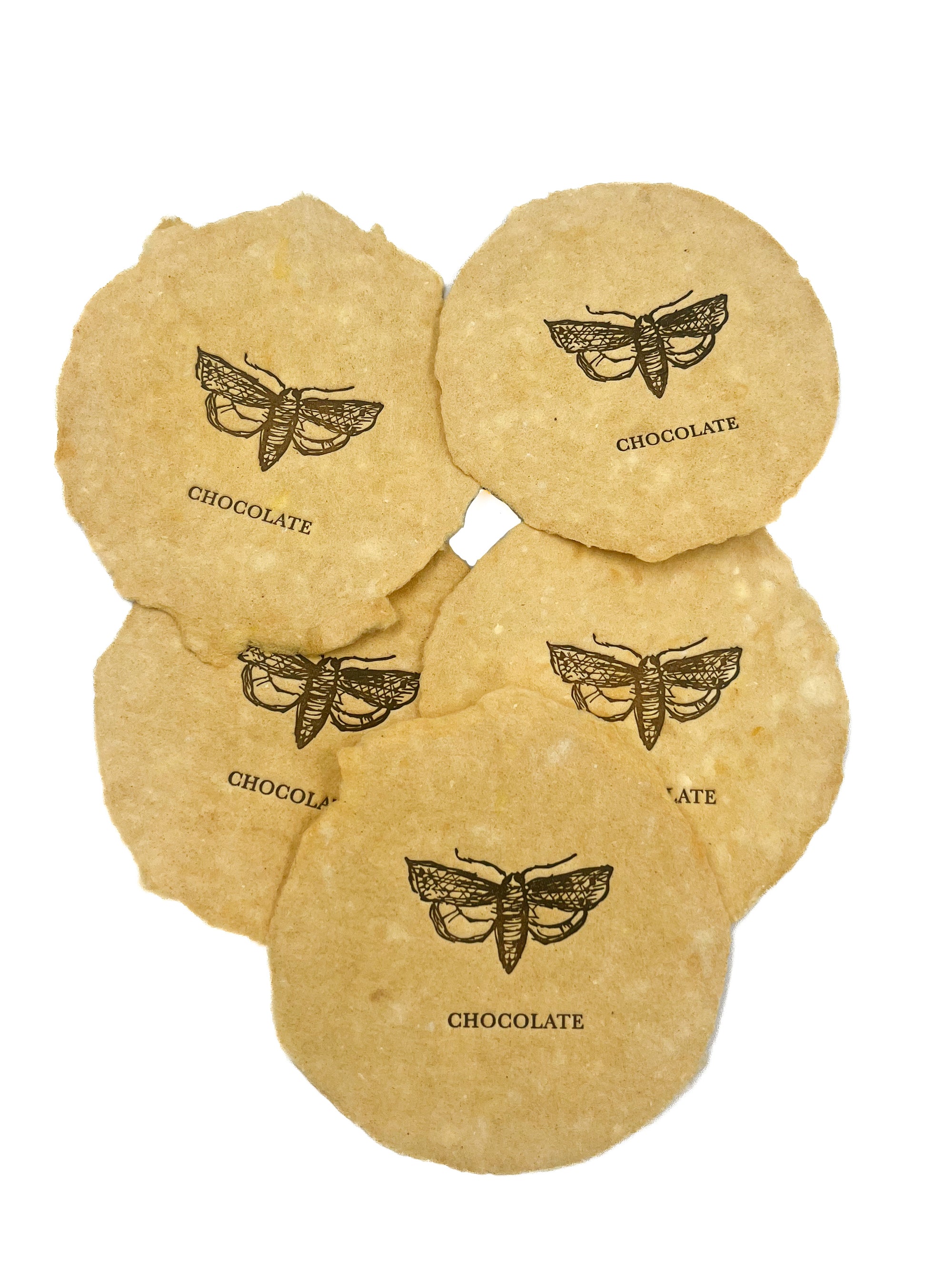 Honey 3.75x5.25 Handmade Paper with Custom Letterpress