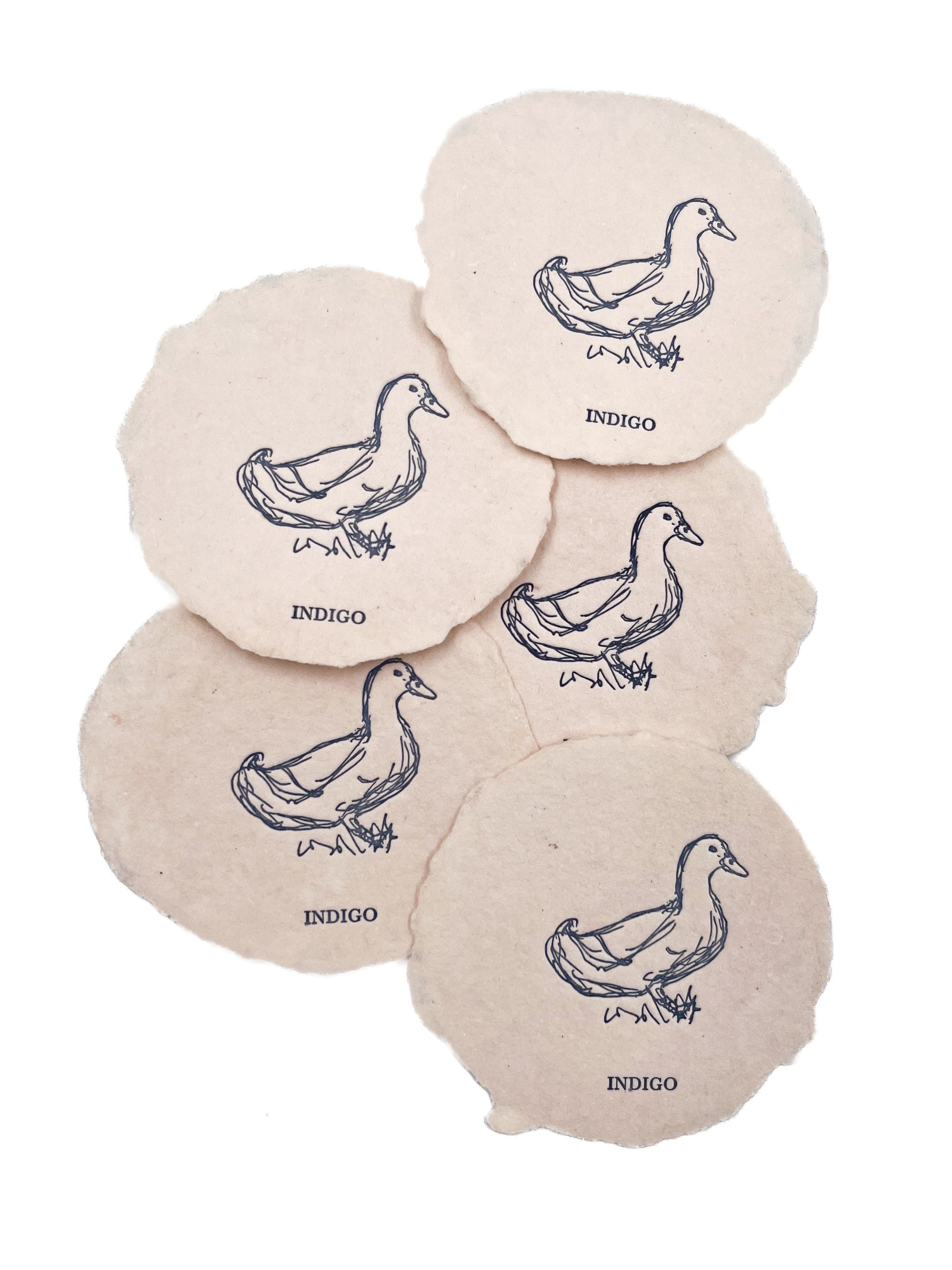 Blush 3x4 Handmade Paper with Custom Letterpress